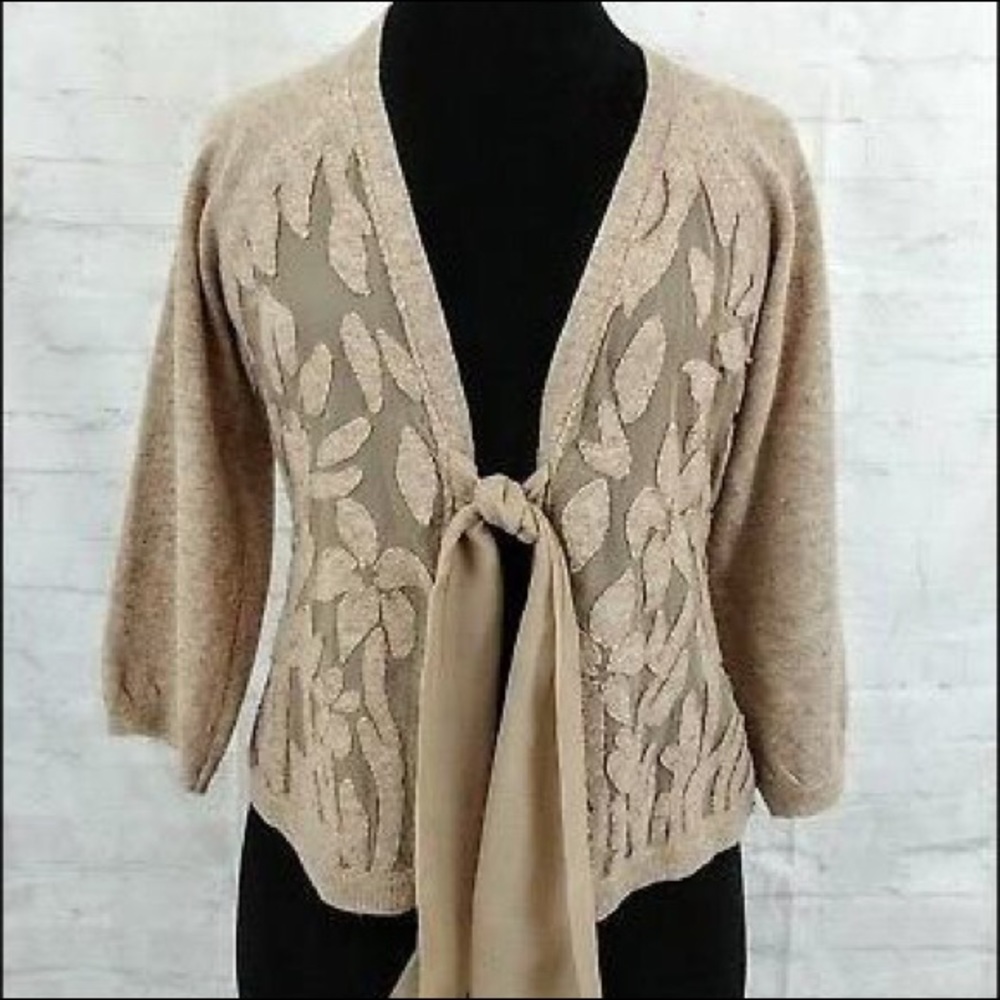 Anthropologie Guinevere tie front cardigan